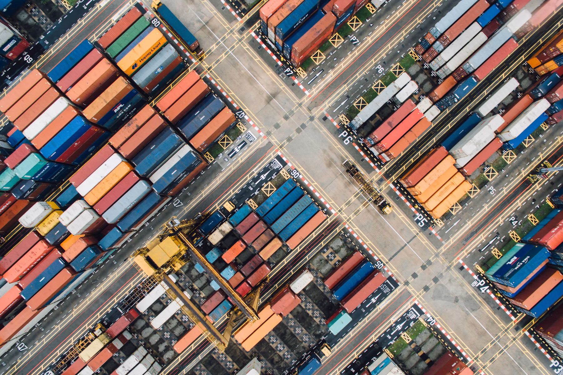 International shipping containers and global cross-border trade operations
